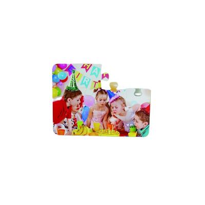 China 2021 New Customized Funny Playful Game Children 3*4 Pieces A6 Size Game Puzzles Sublimation Polymer Puzzle for sale