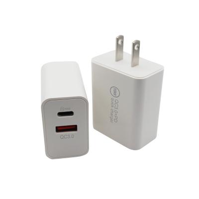 China Quick Charger PD+QC3.0 Output A+C 18W Wall Charger AC/DC Quick Charger Adapter for sale