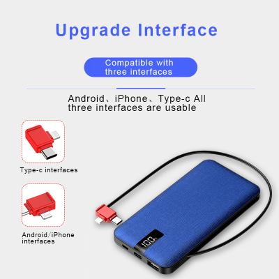 China Power Banks Power Bank 2020 Compact 10000mAh With Fabric Cover for sale