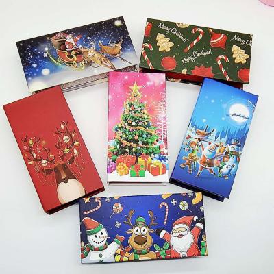 China Hot Sale Disposable Custom Eyelash Packaging Christmas Box For Eyelashes for sale