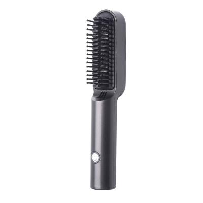 China Portable; USB Powered New Fashion USB Ceramic Hot Comb Cordless Hair Straightener Electric Hair Brushes for sale