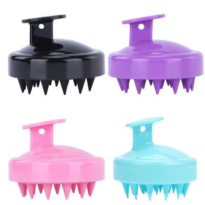 China Comfortable Hot Selling Bath Brush Cushion Head Shower Brush Massage Soft Silicone Shampoo Brush for sale