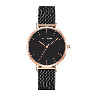 China Japan movt back movt stainless steel lady women quartz hand non-specific high quality luxury wrist watch for girl for sale