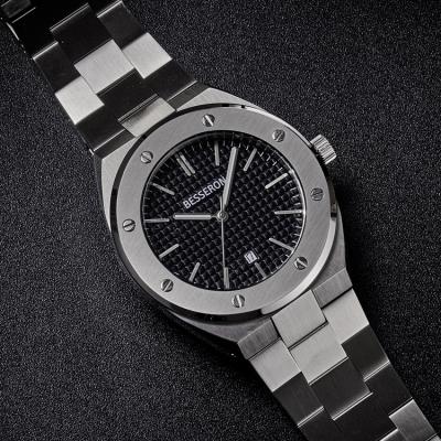 China Luxury Men Watches Japan Quartz Movement Date OEM ODM Automatic Waterproof Stainless Steel Wristwatch for sale