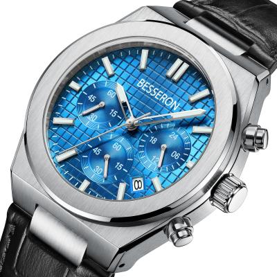 China Automatic Date Professional Manufacturers Japan Quartz Custom Male Watches Stainless Steel Waterproof Mens Watch for sale