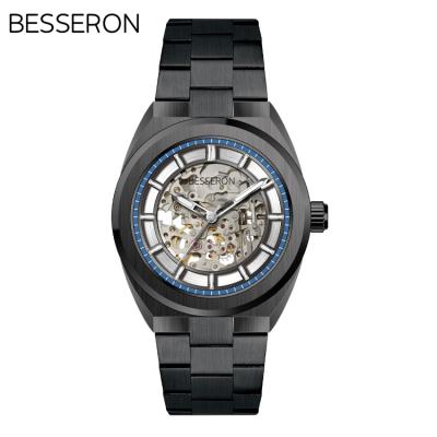 China New Water Resistant Mechanical Watch Men Customize Your Logo Luxury Skeleton Movement Mechanical Watches for sale