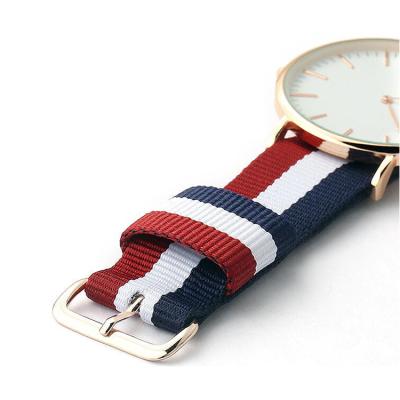 China 18mm 20mm 22mm Interchangeable Nylon NATO Watch Strap Custom Colors Stainless Steel Buckle Nylon Watch Band for sale