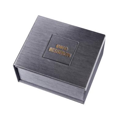 China Gray Box Logo Luxury Packing High Quality Fashion Fold Box OEM Custom Packing Cardboard Watch Box for sale