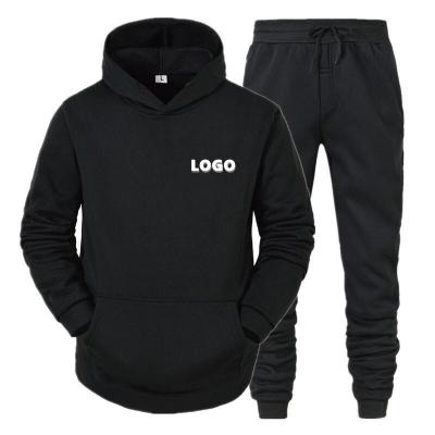 China Customized Men's Sport Fashion Logo Sport Tracksuit Hoodie Set Breathable Suit For Male Hoodies With Pants for sale