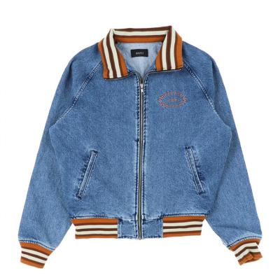 China High Quality Graphic Customization Denim Baseball Varsity Bomber Waterproof OEM/ODM Outdoor Plus Size Men's Jackets for sale