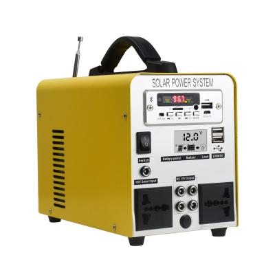 China 1002Wh Portable Solar Jump Starter Power Station Generator with 2x300W AC Outlets, Radio, Bluetooth Speaker, TF Card Player for sale