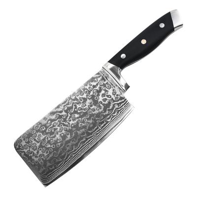 China Viable Hot Sale Kitchen Chef Knife 6 Piece Set Forged Damascus Stainless Steel Meat Cleaver Kitchen Knife Set for sale