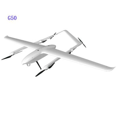 China Heavy Payload VTOL Fixed Wing Drone  G50 UAV 15kg 82km/h Cruise Speed for sale