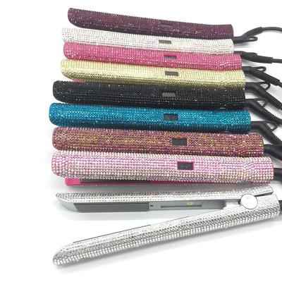 China Handcraft Hot Tools Crystal Flat Iron Diamond Flat Iron Bling Hair Straightener Glitter Stunned Flat Irons With Diamonds for sale