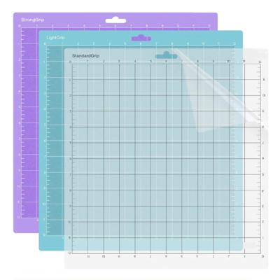 China Craft Paper 8x12 12x12 12x24 Inch Cricut Sizes StandardGrip Cameo Silhouette Non Slip Vinyl Cutting Mat for sale