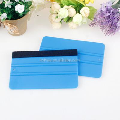 China Viable Plastic Scraper Wrapping Squeegee Applicator Felt Edge Car Wrap Decal Tool Anti Scratch Accessories for sale