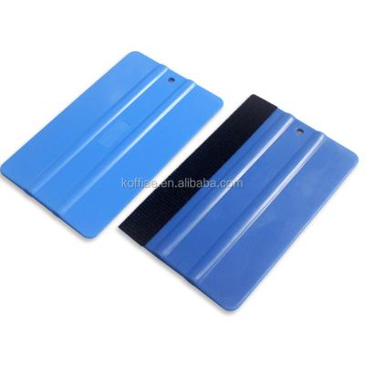 China Window Tint Wallpaper Car Vinyl Wrap Car Wrapping Tool Vinyl 3M Felt Edge Squeegee Plastic Window Felt Squeegee for sale