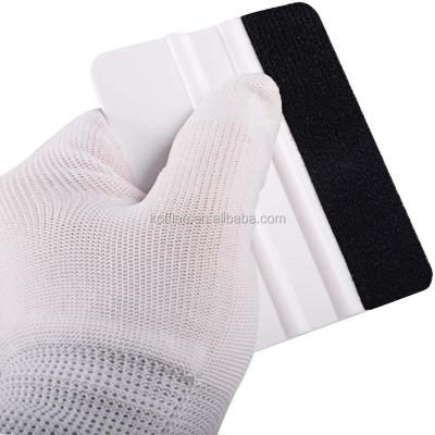 China Sustainable Car Wrapping Tool Vinyl 3m Felt Edge Squeegee Window Plastic Felt Squeegee for sale