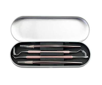 China Weeding Amazon Hot Sale, 4 in 1 Craft Vinyl Tool Kit Stainless Steel Precision with Tin Case for sale