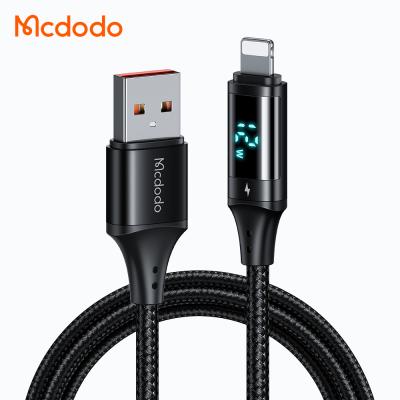 China Real-time Timing Monitoring Power Status Smart Cables Led Usb Cable Fast Charge 3A For iphone 12 13 Usb To Light Up Data Led Usb Cable For Mobiles 1.2 M for sale