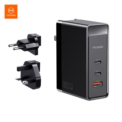 China 100W Type-C Convertible Fast Charging Wall Charger Us/Uk/Eu USB-C Wall Charger Adapter 100W Palladium Wall Adapter Charger 100W for sale