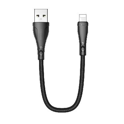 China Speed ​​0.2meter Short Fast Charging USB Cable For iPhone 2.4A USB Fast Charging Data Cable For iPhone Charger Usb Data Cable for sale