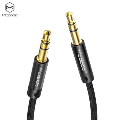 China Mcdodo's new 1.2m 3.5mm male nylon braided 4ft car to aux audio cable. male, Mcdodo audio cable for speaker for sale