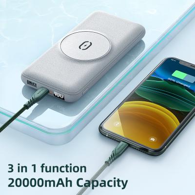 China Palladium QC Magnetic Quick Charging Charger 20000mAh 20w 22.5w New Palladium For Magsafe Wired Portable Wireless Charger Power Bank for sale