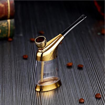 China Crystal Sheesha Smoke Hookahs With Handcrafted Pure Eco Friendly Natural Amber Color for sale