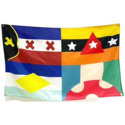 China LManberg Strong Flag Stability Color Polyester Double Stitched Flag Indoor And Outdoor Flag for sale