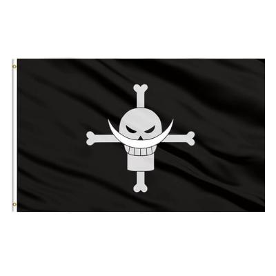 China Strong High Quality Color Fastness Polyester Double Sided 3x5FT Pirate Flag Customized for sale