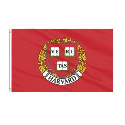 China Strong Color Stability Harvard University Flag Customized 3*5ft Brass Loop With Bright Colors for sale