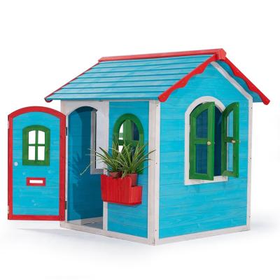 China FSC Garden Playground Children's Playhouse Outdoor Easily Assembled Solid Wooden Playsets For Children for sale