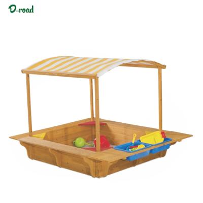 China Passionate Treated Nature Wooden Playground/Eco-friendly Paint/Water Based For Kids Outdoor Wooden Kid's Sandbox for sale