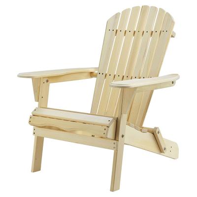 China Traditional New Products Cedar Patio Furniture Folding Lounger DIY HDPE Canadian Yellow Adirondack Chair For Sale for sale