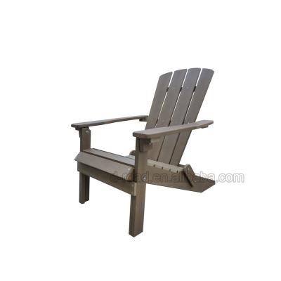 China Outdoor Faux Wood Beach Moon Chair Plastic Garden Adirondack Chair for sale