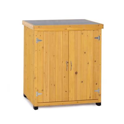 China Easily Assembled Small Outdoor Storage Throws Garden Wooden Storage Cabinet for sale