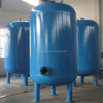 China Hotels Industrial Carbon Steel Coated Sand Filter Tank for sale