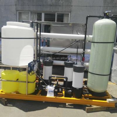 China Hotels Yacht Drinking Water System Pure Seawater RO Desalination Plant for sale