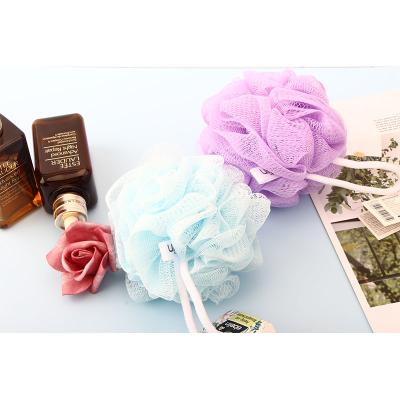 China EXFOLIATE New Colorful Comfortable Clean Lace Bath Scrubber O Banho De Bola Schaum Le Bath Sponge Bathroom Shower Bath Ball for sale