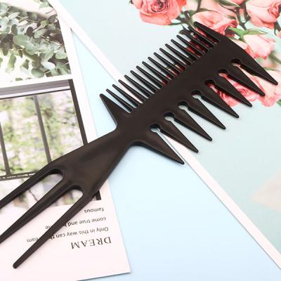 China Factory Price High Temperature Resistance Stylish PP Fork Hair Combs With Double Side Teeth Tense Hair Teasing Comb Hair Brush Barber Comb for sale