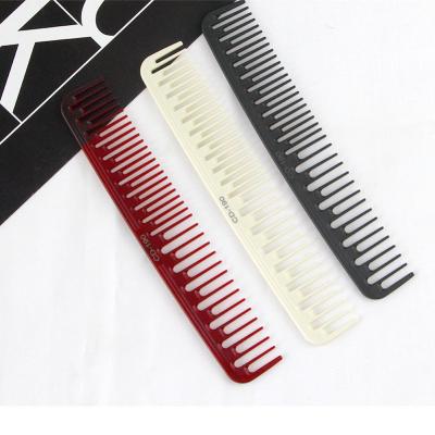 China Anti-Static / Heat Resistant Premium Cutting Comb Comb Resin Comb For Fine And Wide Tooth Barber Hairdresser Hair Cutting Comb Wolf-Cut Mullet for sale