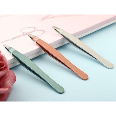 China Wholesale Popular High Quality Hot Selling Custom Colored Eyebrow Tweezers Stainless Steel for sale