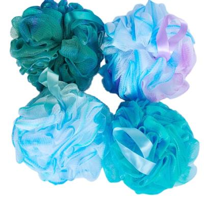 China EXFOLIATING Soft Bath Bubble Flower Scrub Shower Blast Sponge Loofah Bath-Sponge Shower Bouquet Exfoliating Bath Ball for sale