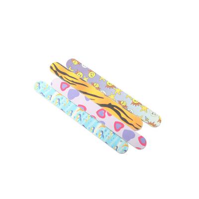 China New Arrival Fashion Designs PS+Paper Logo Printing Portable Curve Shape Custom Nail File For Salon Nail Colors Vivid Lixa de unha for sale