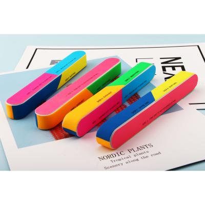 China High Quality EVA+Sandpaper Rainbow Color 12 Sides Type Professional Custom Printed Nail Folder for sale