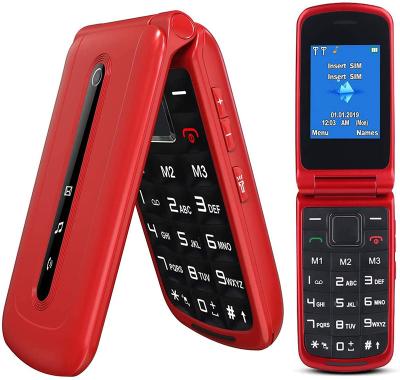 China Dual SIM Card 380S 3G Open Flip Cell Phone for Elders and Kids, Dual SIM Big Button Flip Phones with 2.4