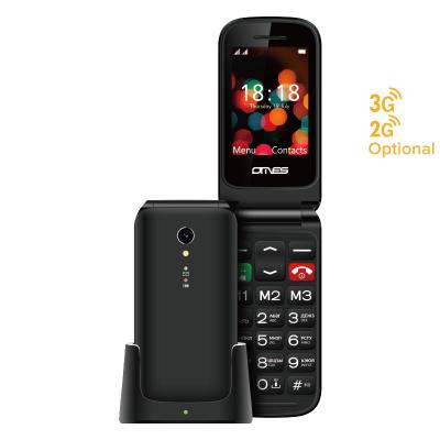 China Dual Big Button SIM Card 2G 3G Flip Senior Phone With Camera For Old Man for sale