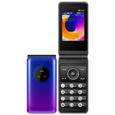 China Dual SIM Card K555 Display Clamshell 2G GSM Foldable Big Buttons Flip Mobile Phone Large In Stock for sale