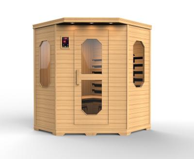 China Wooden Infrared Hemlock Cabins Computer Control Panel Computer Control Panel Sauna Rooms Free Standing Modern Spa For Home for sale